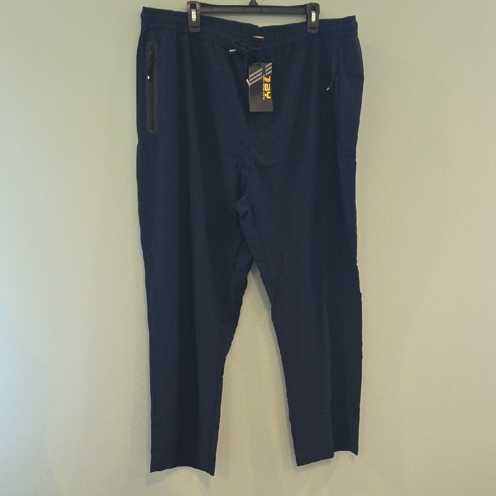 Travels Together With You Pants Elastic Waistband Navy Blue Men's Size 3XL NWT